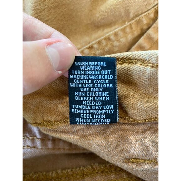 Stitch Star Womens Slim Fit Brown Ankle Pants 14 Cotton Blend - Picture 6 of 8